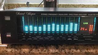 ADC SS-412X Sound Shaper Stereo Equalizer / Spectrum Analyzer  [Made in JAPAN] On Ebay for Sale.