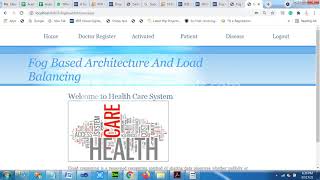 Fog Based Architecture and Load Balancing Methodology for Health Monitoring Systems