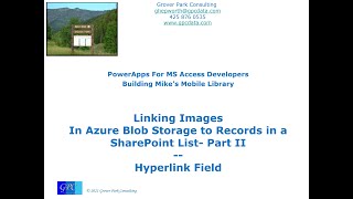 Mike's Mobile Library - Link Images to Records in a SharePoint List - Hyperlink Field