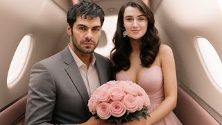 Cemre Arda and Gökberk Yıldırım Spotted in a Private Jet with a Beautiful Pastel Pink Bouquet