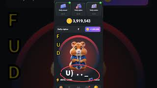 3 July daily cipher code hamster kombat get 50,00000 coins😲 #hamsterkombat #dailyciphercode #hamster