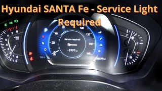 2020 Hyundai Santa Fe : How to Reset Service Required Light