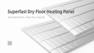 Serrated Lines | Superfast Dry Floor Heating Panel