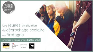 Les jeunes en situation de décrochage scolaire en Bretagne (2022)