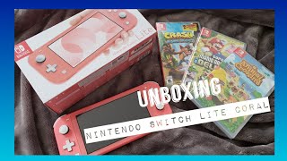 Unboxing Nintendo Switch Lite Coral | Aiko Marie 💙