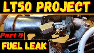 How to stop LT50 fuel overflow leak, LT 50 Quad Project series part 4 fuel leak from carb carburetor