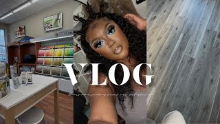 VLOG: REDECORATING MY SMALL ROOM, GOT MY FLOORS DONE, PICKING PAINT COLORS + MORE