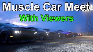 Forza Horizon 5 - Muscle Car Meet WITH VIEWERS! (FH5 Best Muscle Cars)