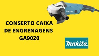 MAKITA GA9020 liga e não gira o eixo (engrenagens)