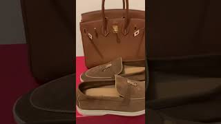 Birkin25 & Loro Piana Summer Walk Charm👜👟👟🤎 @wynterseason