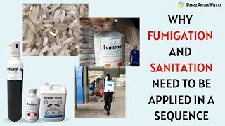 Why fumigation and sanitation need to be applied in a sequence ? Grain fumigation phosphine