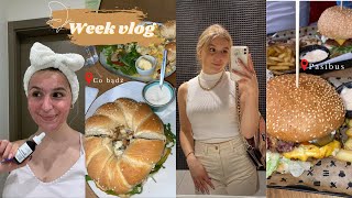 WEEKEND VLOG // zaczynam pielęgnacje twarzy / pyszne burgery z Tomkiem / trening