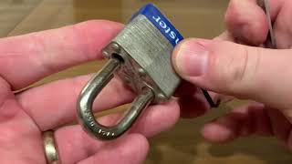 Picking a Master #3 padlock, with less trouble.