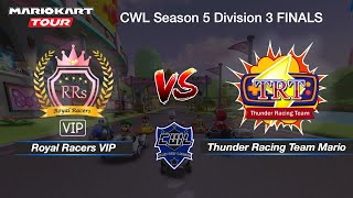 CWL Season 5 Division 3 Finals: RRs VIP vs. TRTm | Clan Wars | Mario Kart Tour