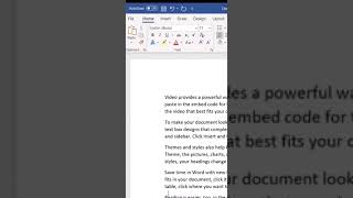 Make Microsoft Word write you a document #shorts #word #document #tips #tricks