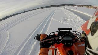 CFMoto CForce 550 - Driving on a frozen lake