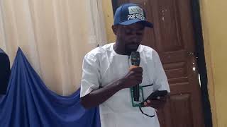 The new President Akoko North West Government youth forum,  Inauguration first speech