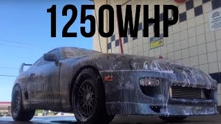 Taking the 1250whp Supra to the Carwash