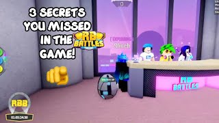 3 Secrets YOU MISSED In The RB Battles GAME!