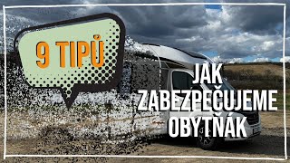 9 tipů, které používáme na zabezpečení při cestování obytňákem