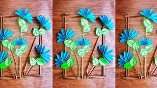 Diy wall hanging|Paper flower wall hanging|Home decor ideas|Wallmate|Paper craft||