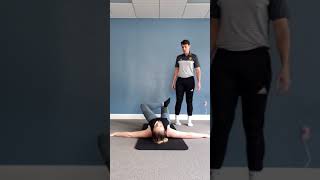 The Egoscue Method - Hip Crossover Stretch (Palms Down)