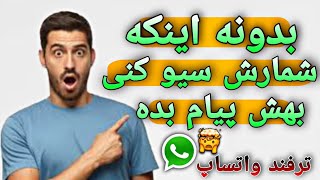 ترفند های واتساپ | ترفند های جالب| بدونه اینکه شماره کسیو سیو کنی بهش پیام بده🤯