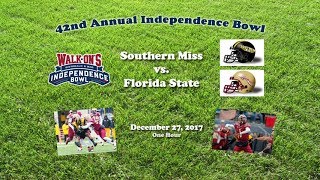 2017 Independence Bowl (Southern Miss v Florida State) One Hour