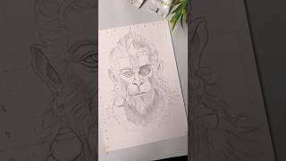 Hanuman Ji Drawing, #shorts #art #drawing #hanuman