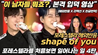 "포레스텔라 처음보면 일어나는 일" 포레스텔라 shape of you 해외반응 리액션 한글자막