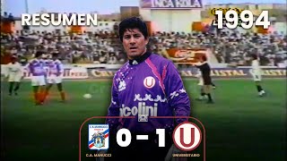 C. Manucci 0-1 Universitario | Año 1994 | Resumen | Gol Zegarra⚽🎞