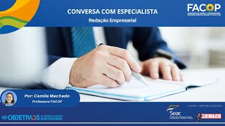 Conversa com Especialista - Redação Empresarial