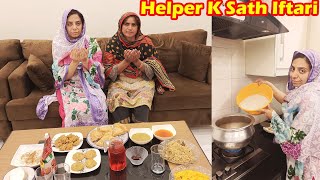 Helper (Maid) Ke Sath Iftari | Dinner Mein Sab Ke Lye Kya Special Banya ? | AyeshaLifeStyle