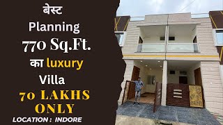 VN01| 22x35 Budget House For Sale In Indore East Facing House Design