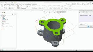 How to make a pipe valve body in creo #creo #design