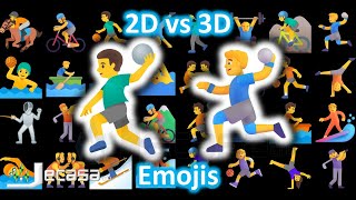 Emoji Meanings, 2D vs 3D Emojis, Part 10 - Sports | Noto vs Fluent Emojis | Learning English