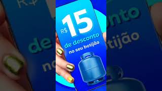 promoção ultragas R$15,00 de desconto numa compra e R$30,00 na compra de 2 gás por aplicativo