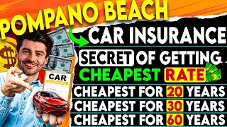 Only $283/M 😱 Cheapest Car Insurance in Pompano Beach 🎯