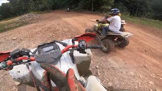 GROUP RIDE ON ATVS AT MOUNTAIN RIDGE ATV PARK PART 5