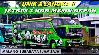 ARMADA & INTERIOR BARU !! TRIP RESTU PANDA JETBUS 3 MHD MESIN DEPAN PATAS MALANG-SURABAYA FULL TOL