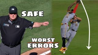 MLB | Worst Errors from the second week of August 2024