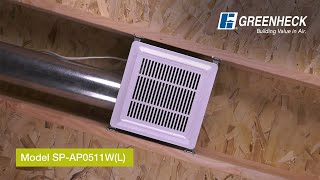 Greenheck - SP-AP Ceiling Exhaust Fan Installation