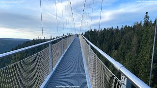 Gigantische 380 Meter lange Wildline Hängebrücke im Schwarzwald - Baden Württemberg - Deutschland