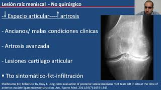 Lesión Raíz meniscal