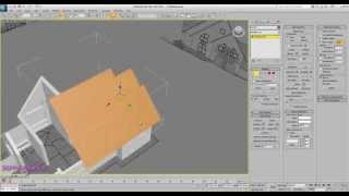 3ds Max Exterior Modeling a Complete House Part 4 [P1] [Roof]