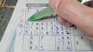 War day no. 973.  (#9474) Three Stars Sudoku. 10-23-2024 part 1 of 3