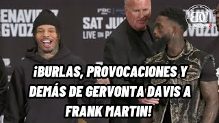 Gervonta Davis y Frank Martin tuvieron un intenso careo en rueda de prensa #DavisMartin