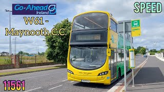 *Speed* Go Ahead Ride #93: Wright Gemini 3 B5TL 11561, Route: W61 Towards Maynooth Community College