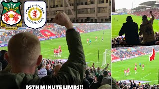 LAST MINUTE LIMBS as STEVEN FLETCHER SCORES 95TH MINUTE HEADER! Wrexham AFC v Crewe Alexandra *VLOG*