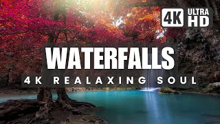 Majestic Waterfalls Around the World | 4K Cinematic Relaxation Video!